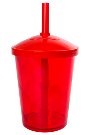 Mini Shake Vermelho Translucido