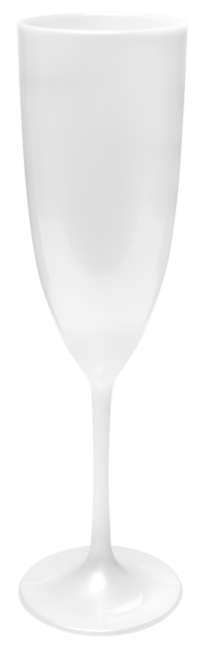 Taça Champanhe Branco Perola