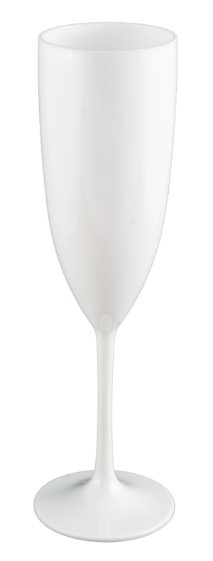 Taça Champanhe Branco Solido