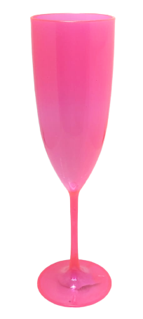 Taça Champanhe Rosa Translucido