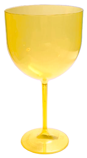 TAÇA GIN AMARELO TRANSLUCIDO