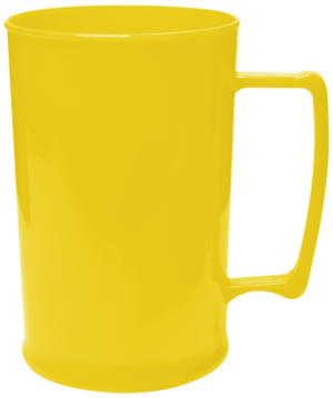 caneca amarelo solido