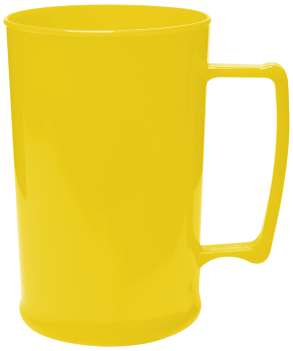 caneca amarelo solido